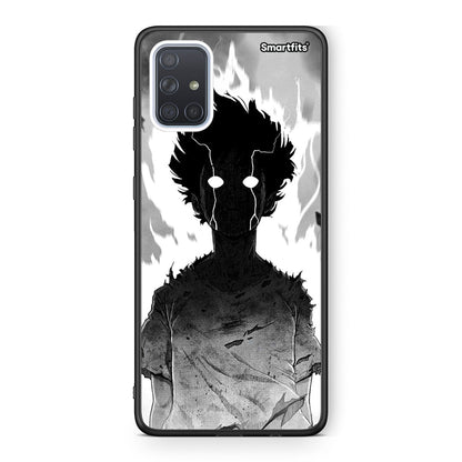 Samsung A51 Anime Boy Θήκη από τη Smartfits με σχέδιο στο πίσω μέρος και μαύρο περίβλημα | Smartphone case with colorful back and black bezels by Smartfits