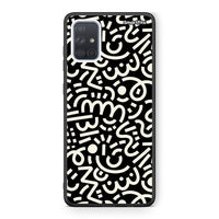 Thumbnail for Samsung A71 Doodle Art Θήκη από τη Smartfits με σχέδιο στο πίσω μέρος και μαύρο περίβλημα | Smartphone case with colorful back and black bezels by Smartfits