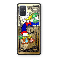 Thumbnail for Samsung A71 Duck Money Θήκη από τη Smartfits με σχέδιο στο πίσω μέρος και μαύρο περίβλημα | Smartphone case with colorful back and black bezels by Smartfits