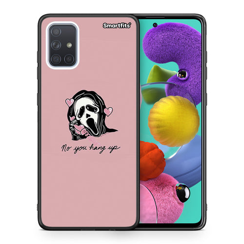 Θήκη Samsung A51 Halloween Hang Up από τη Smartfits με σχέδιο στο πίσω μέρος και μαύρο περίβλημα | Samsung A51 Halloween Hang Up case with colorful back and black bezels