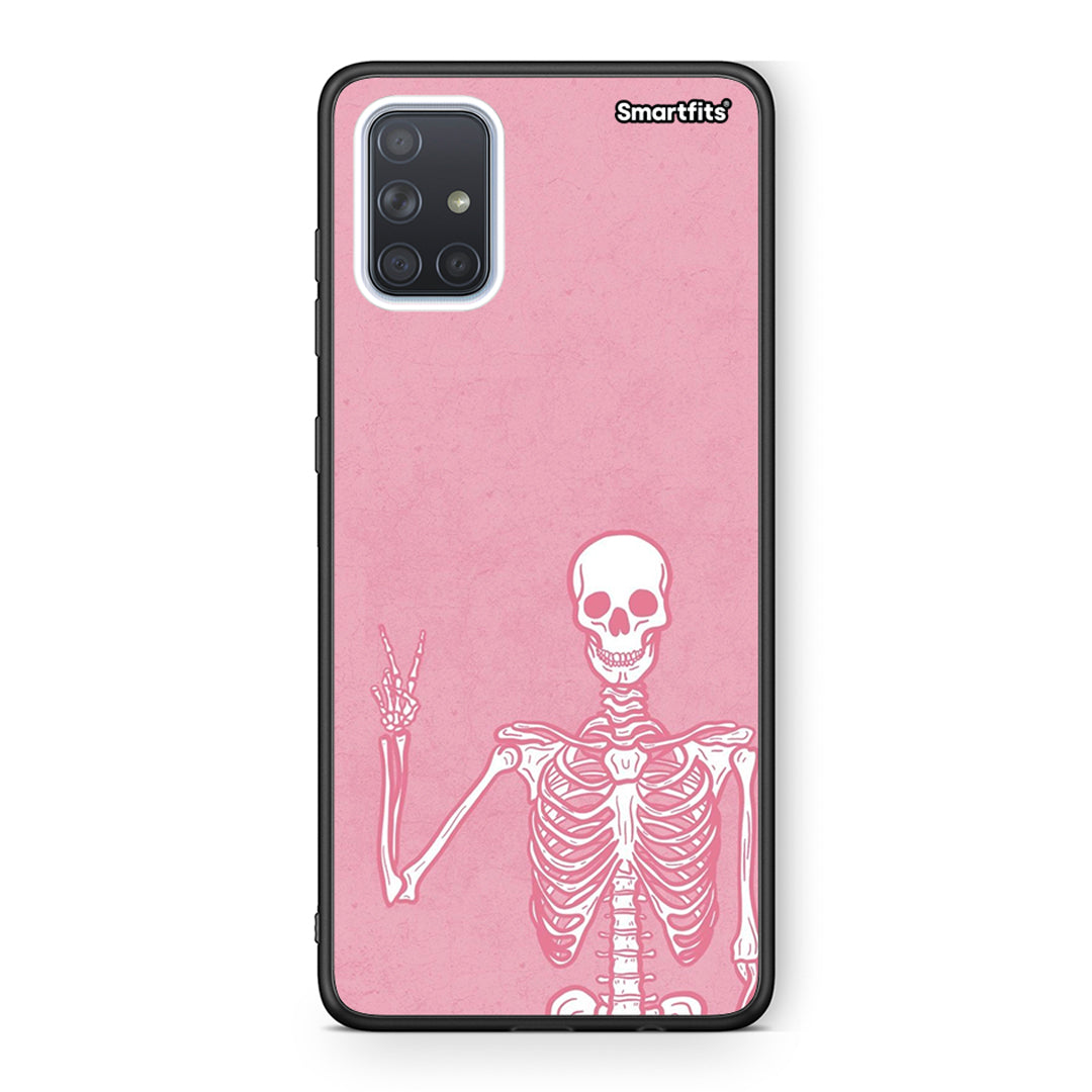 Samsung A71 Halloween Motivation Θήκη από τη Smartfits με σχέδιο στο πίσω μέρος και μαύρο περίβλημα | Smartphone case with colorful back and black bezels by Smartfits