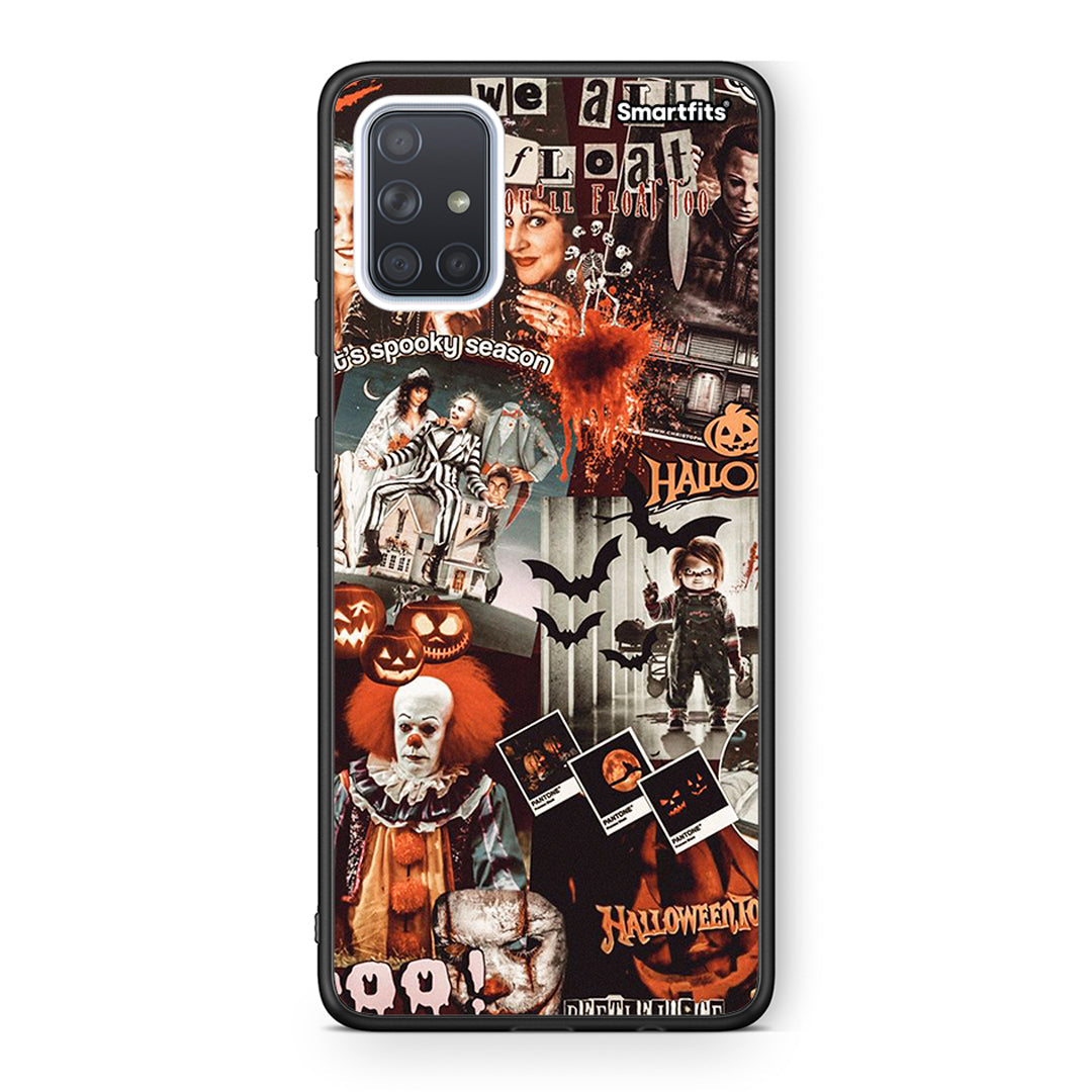 Samsung A51 Halloween Spooky Season Θήκη από τη Smartfits με σχέδιο στο πίσω μέρος και μαύρο περίβλημα | Smartphone case with colorful back and black bezels by Smartfits
