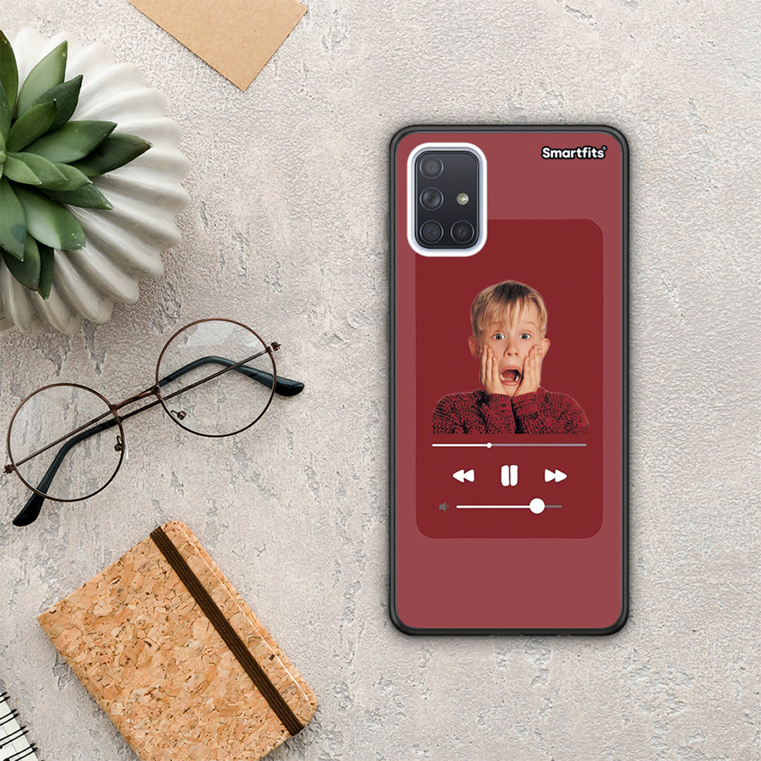 Xmas Alone Music - Samsung Galaxy A51 θήκη