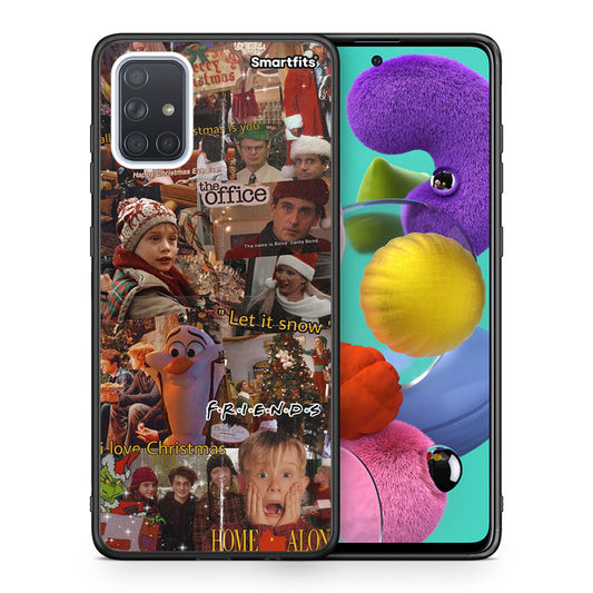 Θήκη Samsung A51 Xmas Wishes από τη Smartfits με σχέδιο στο πίσω μέρος και μαύρο περίβλημα | Samsung A51 Xmas Wishes case with colorful back and black bezels