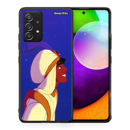 Θήκη Samsung Galaxy A52 Alladin And Jasmine Love 1 από τη Smartfits με σχέδιο στο πίσω μέρος και μαύρο περίβλημα | Samsung Galaxy A52 Alladin And Jasmine Love 1 case with colorful back and black bezels