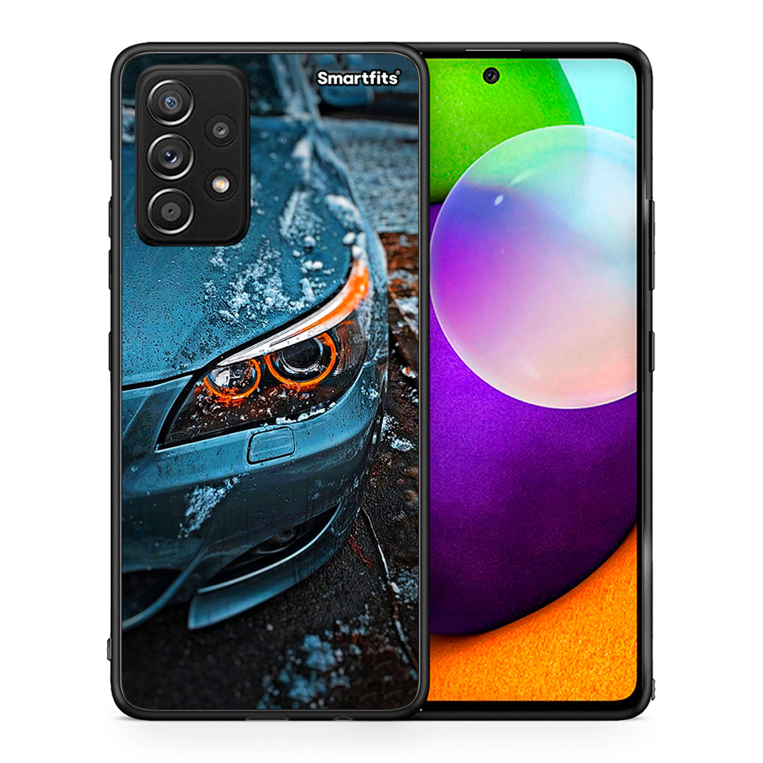 Θήκη Samsung Galaxy A52 Bmw E60 από τη Smartfits με σχέδιο στο πίσω μέρος και μαύρο περίβλημα | Samsung Galaxy A52 Bmw E60 case with colorful back and black bezels