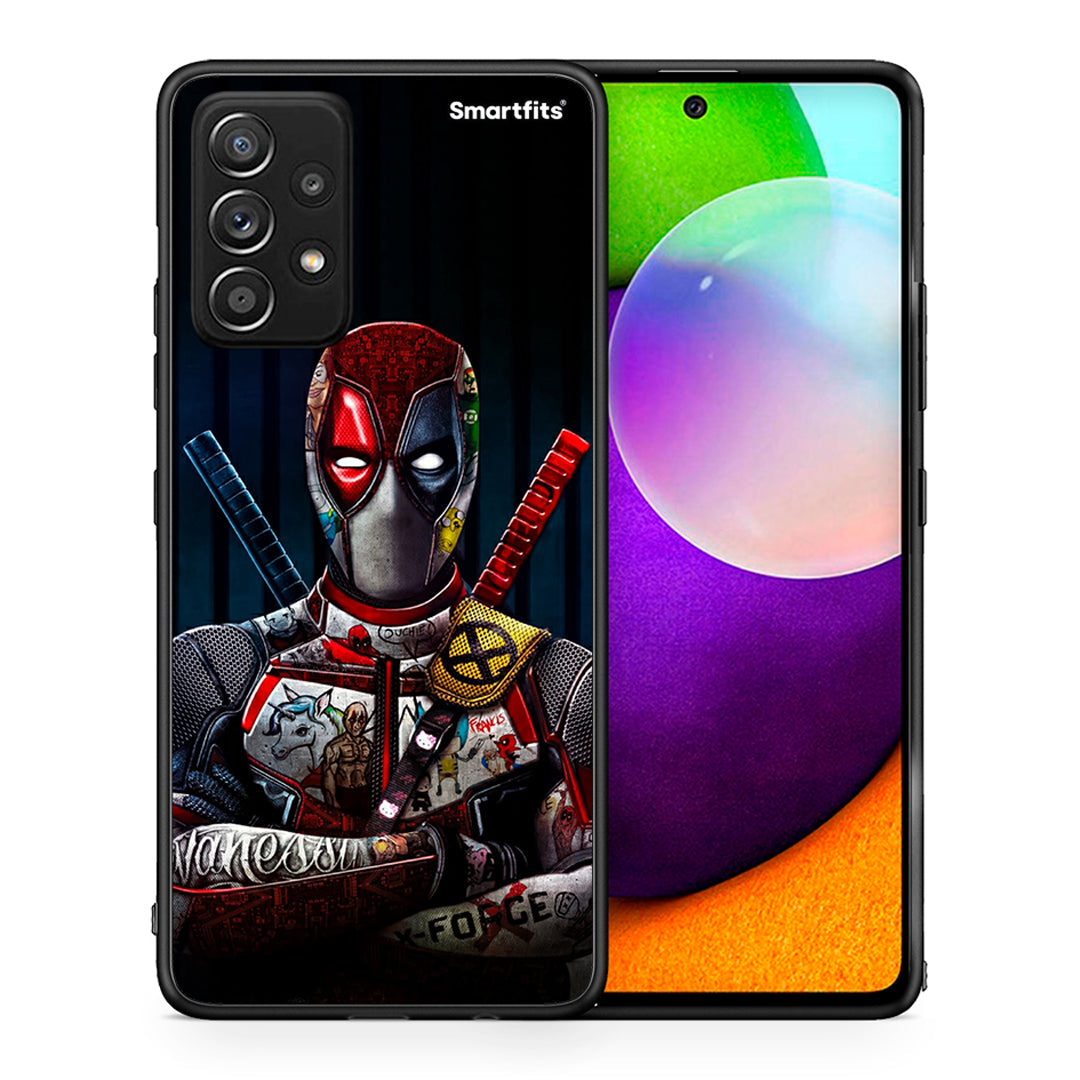 Θήκη Samsung Galaxy A52 Funny Guy από τη Smartfits με σχέδιο στο πίσω μέρος και μαύρο περίβλημα | Samsung Galaxy A52 Funny Guy case with colorful back and black bezels