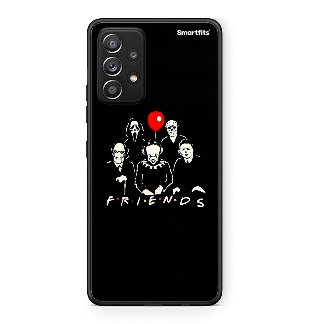 Samsung Galaxy A52 Halloween Friends Θήκη από τη Smartfits με σχέδιο στο πίσω μέρος και μαύρο περίβλημα | Smartphone case with colorful back and black bezels by Smartfits