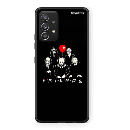 Samsung Galaxy A52 Halloween Friends Θήκη από τη Smartfits με σχέδιο στο πίσω μέρος και μαύρο περίβλημα | Smartphone case with colorful back and black bezels by Smartfits