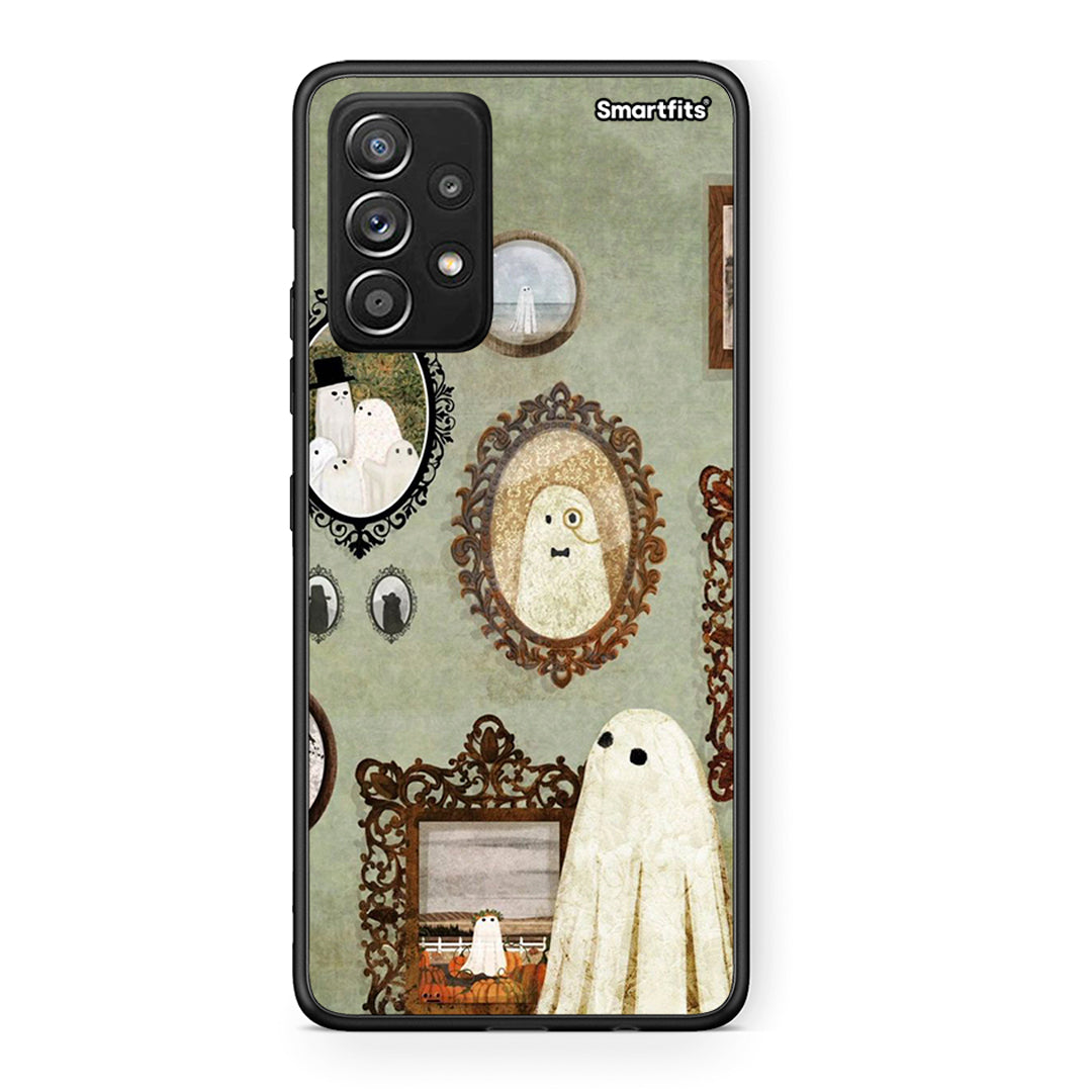 Samsung Galaxy A52 Halloween Ghost Season Θήκη από τη Smartfits με σχέδιο στο πίσω μέρος και μαύρο περίβλημα | Smartphone case with colorful back and black bezels by Smartfits