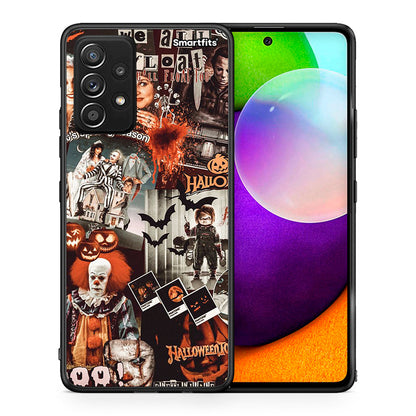 Θήκη Samsung Galaxy A52 Halloween Spooky Season από τη Smartfits με σχέδιο στο πίσω μέρος και μαύρο περίβλημα | Samsung Galaxy A52 Halloween Spooky Season case with colorful back and black bezels