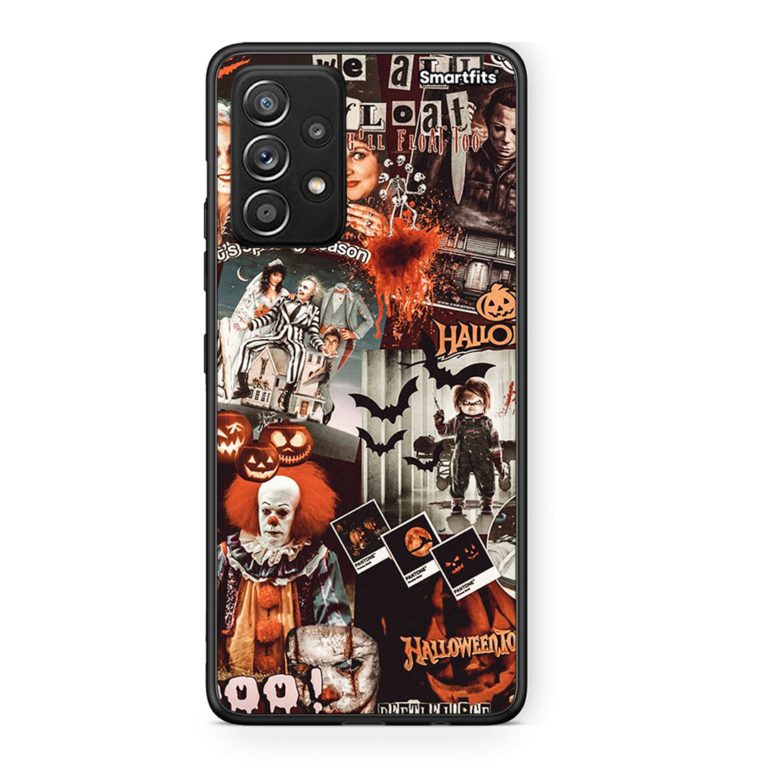 Samsung Galaxy A52 Halloween Spooky Season Θήκη από τη Smartfits με σχέδιο στο πίσω μέρος και μαύρο περίβλημα | Smartphone case with colorful back and black bezels by Smartfits