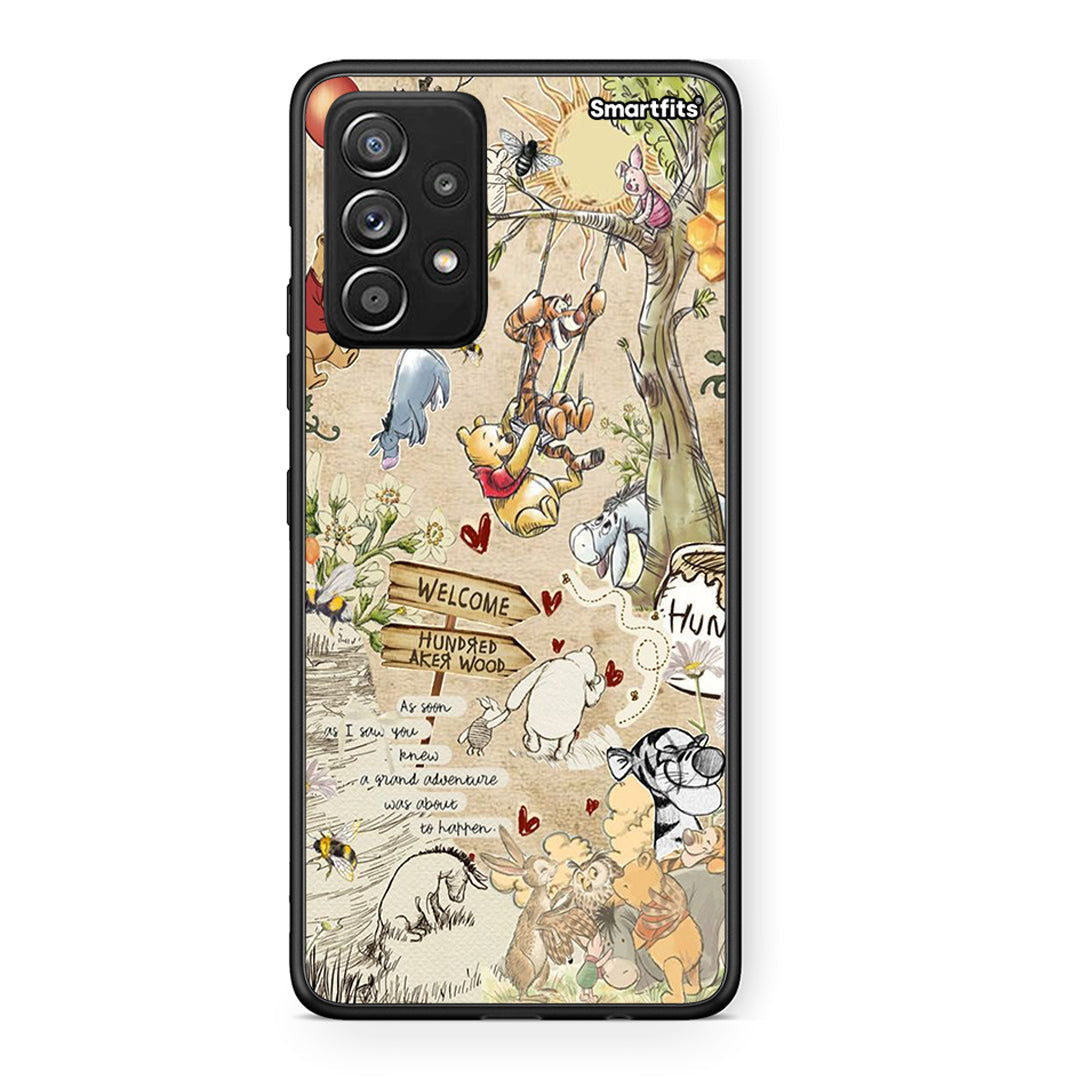 Samsung Galaxy A52 Happy Friends θήκη από τη Smartfits με σχέδιο στο πίσω μέρος και μαύρο περίβλημα | Smartphone case with colorful back and black bezels by Smartfits