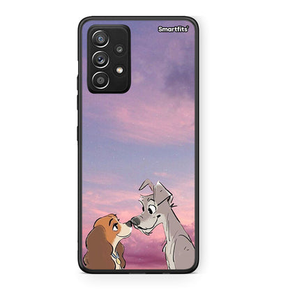 Samsung Galaxy A52 Lady And Tramp θήκη από τη Smartfits με σχέδιο στο πίσω μέρος και μαύρο περίβλημα | Smartphone case with colorful back and black bezels by Smartfits