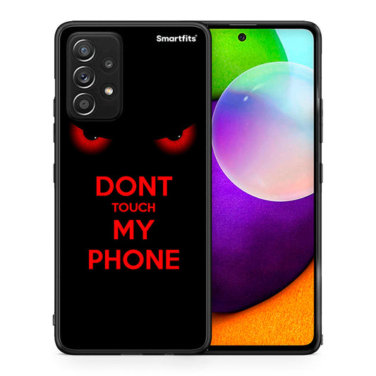 Θήκη Samsung Galaxy A52 Touch My Phone από τη Smartfits με σχέδιο στο πίσω μέρος και μαύρο περίβλημα | Samsung Galaxy A52 Touch My Phone case with colorful back and black bezels