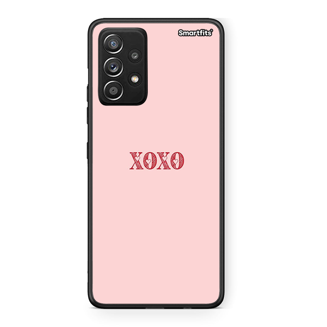 Samsung Galaxy A52 XOXO Love θήκη από τη Smartfits με σχέδιο στο πίσω μέρος και μαύρο περίβλημα | Smartphone case with colorful back and black bezels by Smartfits