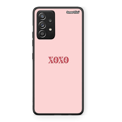 Samsung Galaxy A52 XOXO Love θήκη από τη Smartfits με σχέδιο στο πίσω μέρος και μαύρο περίβλημα | Smartphone case with colorful back and black bezels by Smartfits