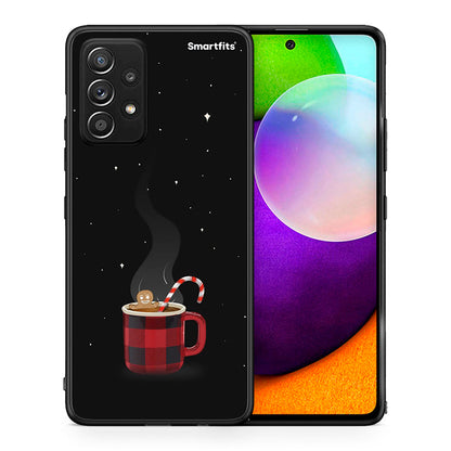 Θήκη Samsung Galaxy A52 Xmas Bathing από τη Smartfits με σχέδιο στο πίσω μέρος και μαύρο περίβλημα | Samsung Galaxy A52 Xmas Bathing case with colorful back and black bezels