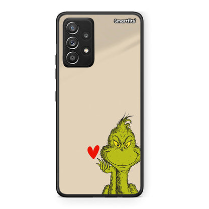 Samsung Galaxy A52 Xmas Grinch θήκη από τη Smartfits με σχέδιο στο πίσω μέρος και μαύρο περίβλημα | Smartphone case with colorful back and black bezels by Smartfits
