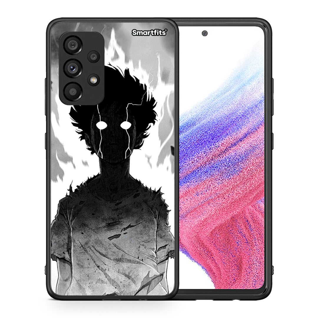 Θήκη Samsung A53 5G Anime Boy από τη Smartfits με σχέδιο στο πίσω μέρος και μαύρο περίβλημα | Samsung A53 5G Anime Boy case with colorful back and black bezels