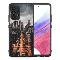 Thumbnail for Θήκη Samsung A53 5G City Lights από τη Smartfits με σχέδιο στο πίσω μέρος και μαύρο περίβλημα | Samsung A53 5G City Lights case with colorful back and black bezels