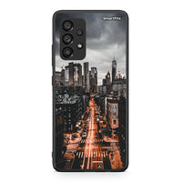 Thumbnail for Samsung A53 5G City Lights θήκη από τη Smartfits με σχέδιο στο πίσω μέρος και μαύρο περίβλημα | Smartphone case with colorful back and black bezels by Smartfits