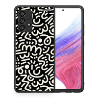 Thumbnail for Θήκη Samsung A53 5G Doodle Art από τη Smartfits με σχέδιο στο πίσω μέρος και μαύρο περίβλημα | Samsung A53 5G Doodle Art case with colorful back and black bezels