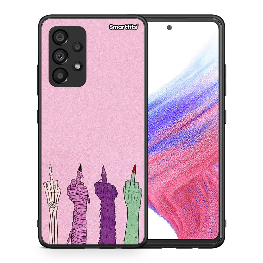 Θήκη Samsung A53 5G Halloween Be A Lady από τη Smartfits με σχέδιο στο πίσω μέρος και μαύρο περίβλημα | Samsung A53 5G Halloween Be A Lady case with colorful back and black bezels