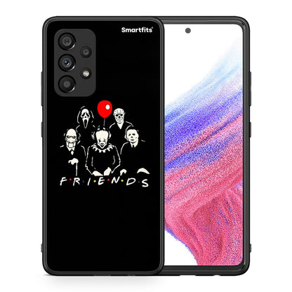 Θήκη Samsung A53 5G Halloween Friends από τη Smartfits με σχέδιο στο πίσω μέρος και μαύρο περίβλημα | Samsung A53 5G Halloween Friends case with colorful back and black bezels