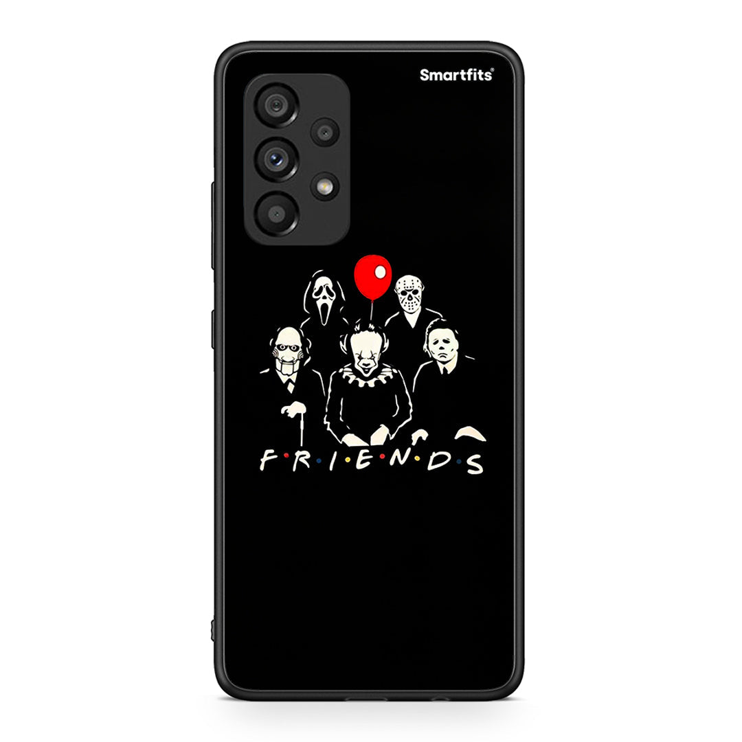 Samsung A53 5G Halloween Friends Θήκη από τη Smartfits με σχέδιο στο πίσω μέρος και μαύρο περίβλημα | Smartphone case with colorful back and black bezels by Smartfits