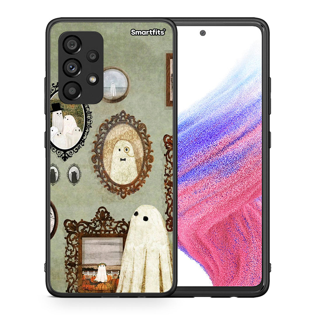 Θήκη Samsung A53 5G Halloween Ghost Season από τη Smartfits με σχέδιο στο πίσω μέρος και μαύρο περίβλημα | Samsung A53 5G Halloween Ghost Season case with colorful back and black bezels