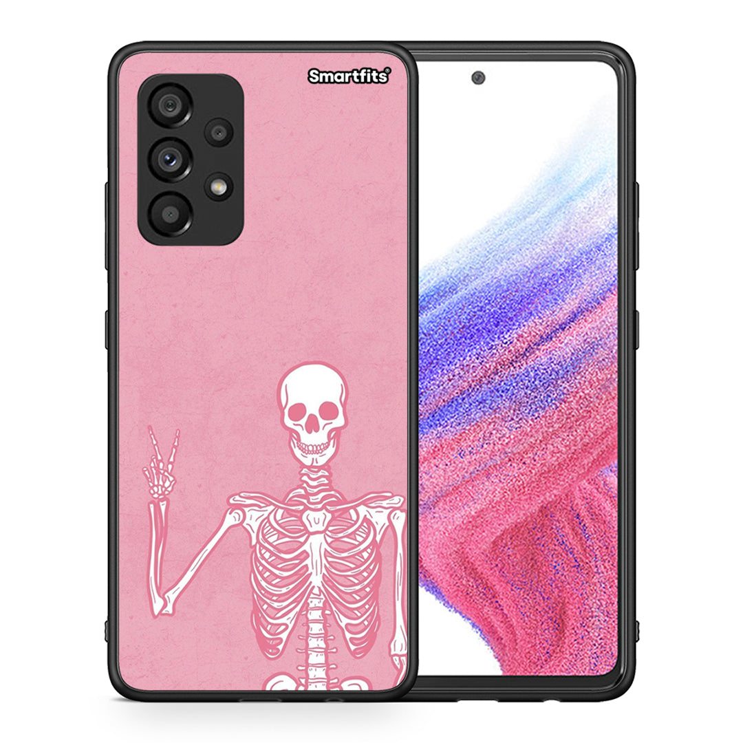 Θήκη Samsung A53 5G Halloween Motivation από τη Smartfits με σχέδιο στο πίσω μέρος και μαύρο περίβλημα | Samsung A53 5G Halloween Motivation case with colorful back and black bezels