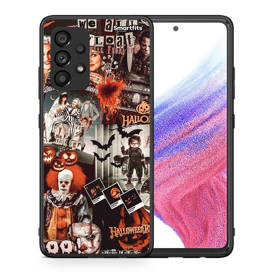 Θήκη Samsung A53 5G Halloween Spooky Season από τη Smartfits με σχέδιο στο πίσω μέρος και μαύρο περίβλημα | Samsung A53 5G Halloween Spooky Season case with colorful back and black bezels