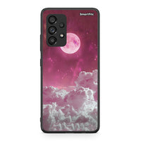 Thumbnail for Samsung A53 5G Pink Moon Θήκη από τη Smartfits με σχέδιο στο πίσω μέρος και μαύρο περίβλημα | Smartphone case with colorful back and black bezels by Smartfits