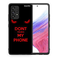 Thumbnail for Θήκη Samsung A53 5G Touch My Phone από τη Smartfits με σχέδιο στο πίσω μέρος και μαύρο περίβλημα | Samsung A53 5G Touch My Phone case with colorful back and black bezels