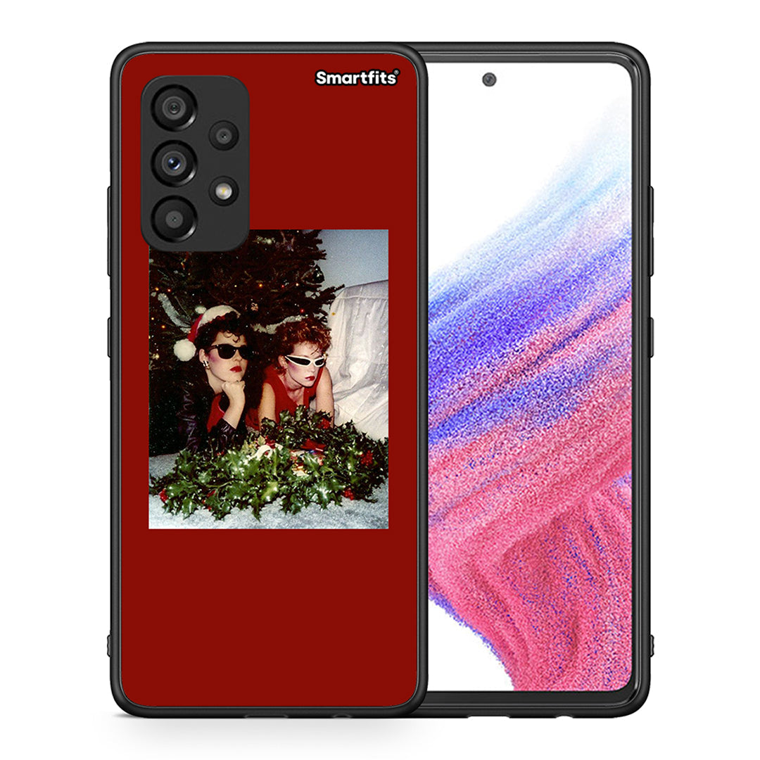 Θήκη Samsung A53 5G Waiting For Xmas από τη Smartfits με σχέδιο στο πίσω μέρος και μαύρο περίβλημα | Samsung A53 5G Waiting For Xmas case with colorful back and black bezels
