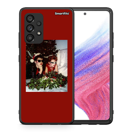 Θήκη Samsung A53 5G Waiting For Xmas από τη Smartfits με σχέδιο στο πίσω μέρος και μαύρο περίβλημα | Samsung A53 5G Waiting For Xmas case with colorful back and black bezels