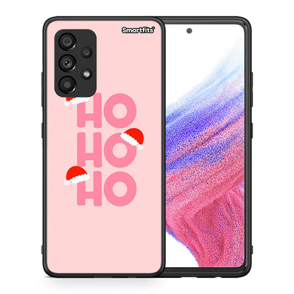 Θήκη Samsung A53 5G Xmas Ho Ho Ho από τη Smartfits με σχέδιο στο πίσω μέρος και μαύρο περίβλημα | Samsung A53 5G Xmas Ho Ho Ho case with colorful back and black bezels