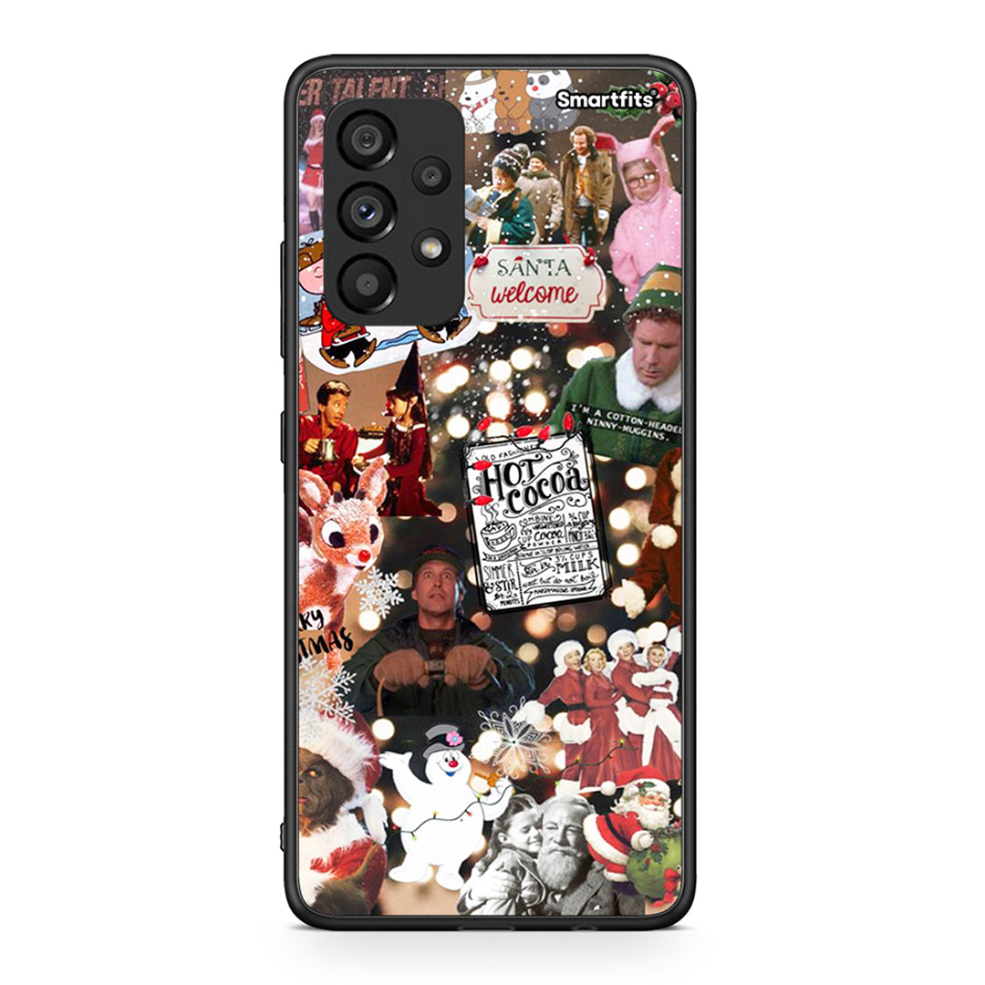 Samsung A53 5G Xmas Movies θήκη από τη Smartfits με σχέδιο στο πίσω μέρος και μαύρο περίβλημα | Smartphone case with colorful back and black bezels by Smartfits