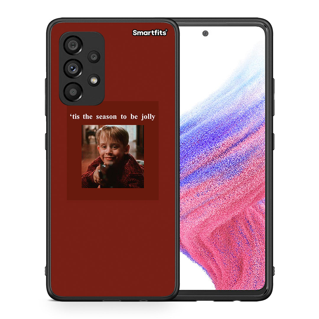 Θήκη Samsung A53 5G Xmas Ultimate Spirit από τη Smartfits με σχέδιο στο πίσω μέρος και μαύρο περίβλημα | Samsung A53 5G Xmas Ultimate Spirit case with colorful back and black bezels