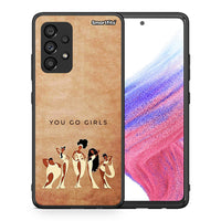 Thumbnail for Θήκη Samsung A53 5G You Go Girl από τη Smartfits με σχέδιο στο πίσω μέρος και μαύρο περίβλημα | Samsung A53 5G You Go Girl case with colorful back and black bezels