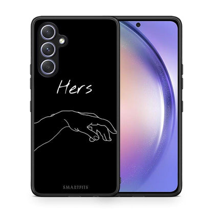 Θήκη Samsung Galaxy A54 Aesthetic Love 1 από τη Smartfits με σχέδιο στο πίσω μέρος και μαύρο περίβλημα | Samsung Galaxy A54 Aesthetic Love 1 Case with Colorful Back and Black Bezels