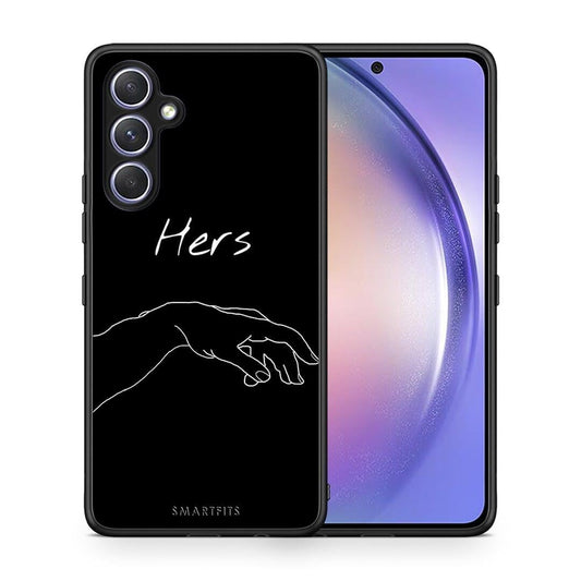 Θήκη Samsung Galaxy A54 Aesthetic Love 1 από τη Smartfits με σχέδιο στο πίσω μέρος και μαύρο περίβλημα | Samsung Galaxy A54 Aesthetic Love 1 Case with Colorful Back and Black Bezels