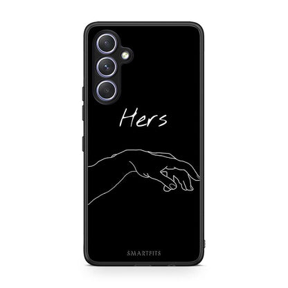 Θήκη Samsung Galaxy A54 Aesthetic Love 1 από τη Smartfits με σχέδιο στο πίσω μέρος και μαύρο περίβλημα | Samsung Galaxy A54 Aesthetic Love 1 Case with Colorful Back and Black Bezels