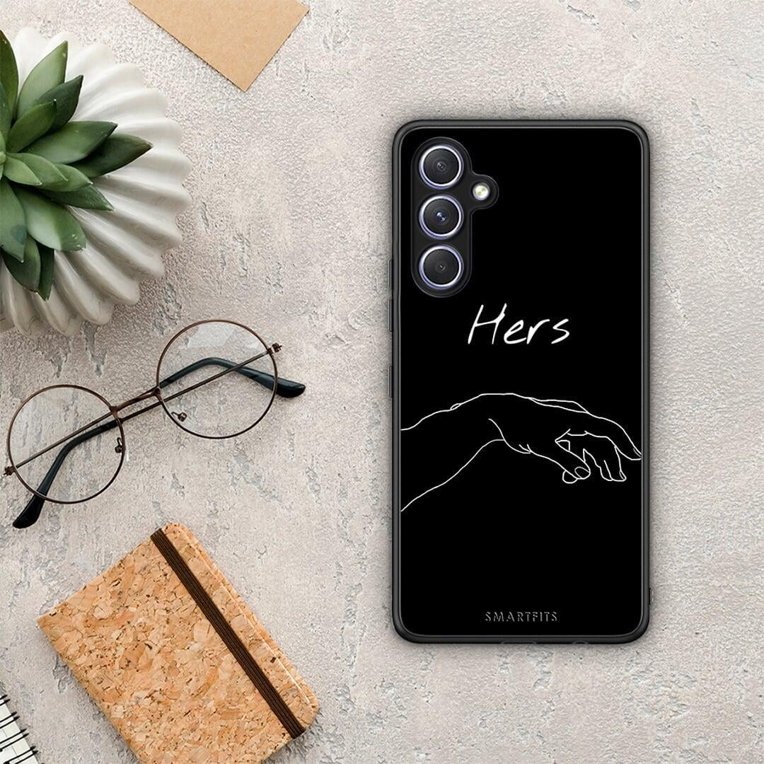 Θήκη Samsung Galaxy A54 Aesthetic Love 1 από τη Smartfits με σχέδιο στο πίσω μέρος και μαύρο περίβλημα | Samsung Galaxy A54 Aesthetic Love 1 Case with Colorful Back and Black Bezels