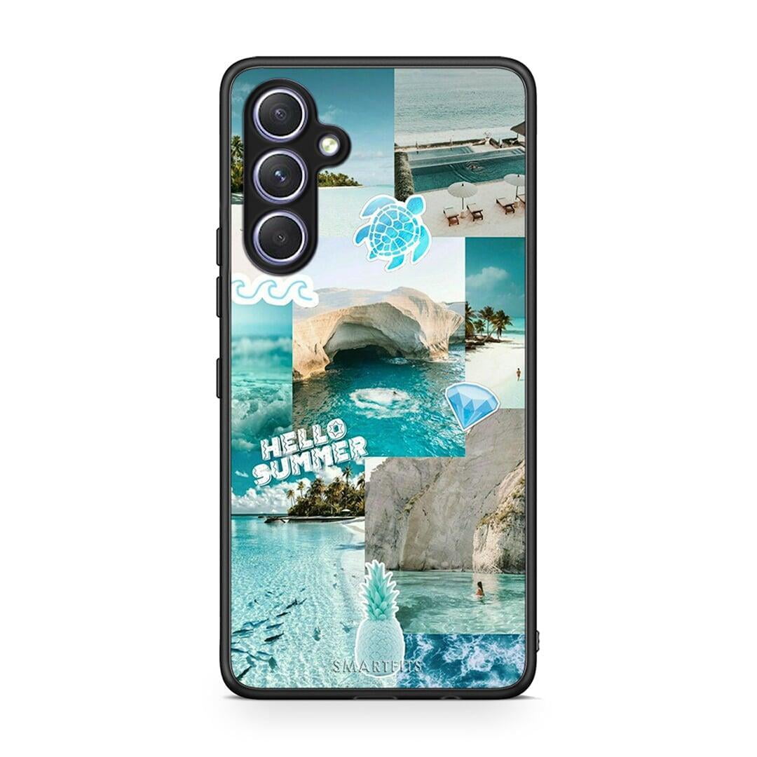Θήκη Samsung Galaxy A54 Aesthetic Summer από τη Smartfits με σχέδιο στο πίσω μέρος και μαύρο περίβλημα | Samsung Galaxy A54 Aesthetic Summer Case with Colorful Back and Black Bezels