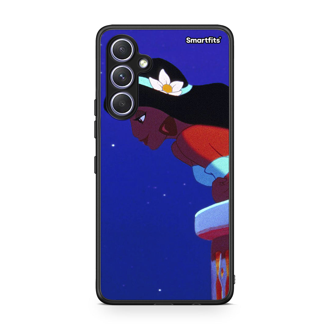 Θήκη Samsung Galaxy A54 Alladin And Jasmine Love 2 από τη Smartfits με σχέδιο στο πίσω μέρος και μαύρο περίβλημα | Samsung Galaxy A54 Alladin And Jasmine Love 2 Case with Colorful Back and Black Bezels