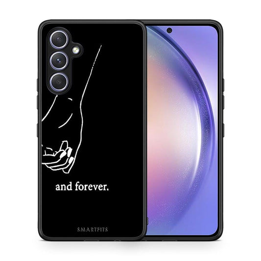 Θήκη Samsung Galaxy A54 Always & Forever 2 από τη Smartfits με σχέδιο στο πίσω μέρος και μαύρο περίβλημα | Samsung Galaxy A54 Always & Forever 2 Case with Colorful Back and Black Bezels