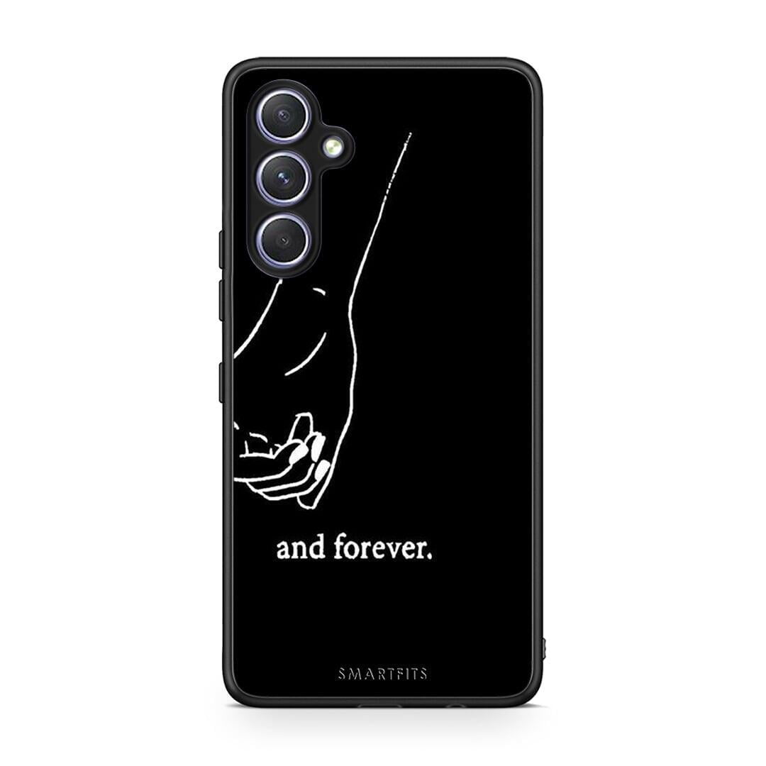 Θήκη Samsung Galaxy A54 Always & Forever 2 από τη Smartfits με σχέδιο στο πίσω μέρος και μαύρο περίβλημα | Samsung Galaxy A54 Always & Forever 2 Case with Colorful Back and Black Bezels