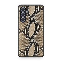 Thumbnail for Θήκη Samsung Galaxy A54 Animal Fashion Snake από τη Smartfits με σχέδιο στο πίσω μέρος και μαύρο περίβλημα | Samsung Galaxy A54 Animal Fashion Snake Case with Colorful Back and Black Bezels